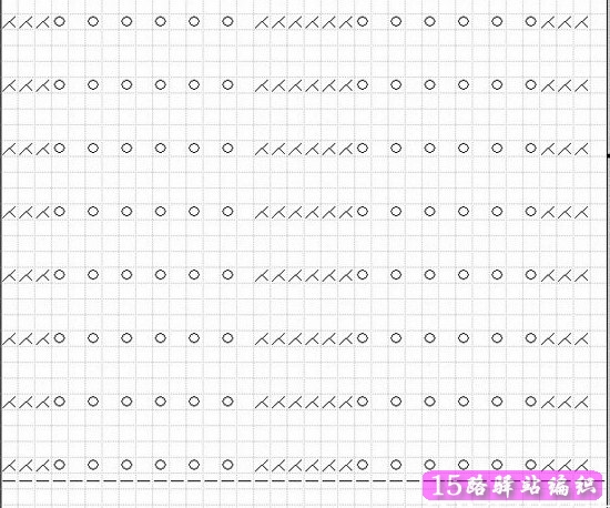 凤尾花围巾的织法简要说明|棒针编织图解