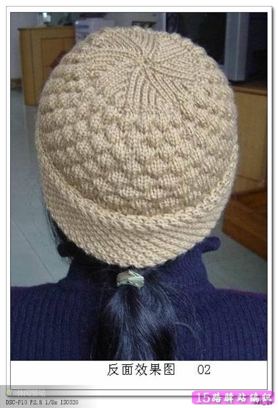 中老年女士毛线帽子的织法详细教程,两种戴法|棒针