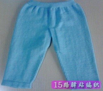 3-6个月宝宝开裆裤的织法说明|棒针编织图解