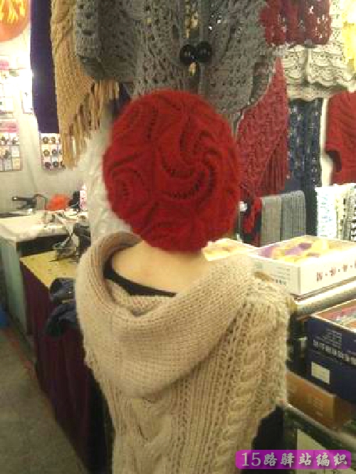 毛线编织的女士超美风车花帽子图,有花样织法(转)