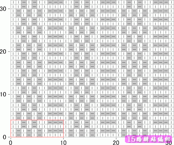 一大批简洁平整的棒针实底小花样图解