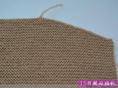 简单的搓板针大衣的织法