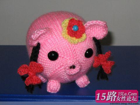 各种毛线小猪的编织方法【彩图】