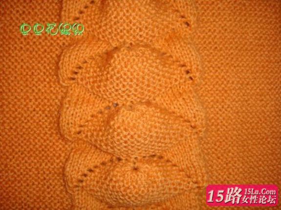 贝壳花毛衣的织法说明|棒针编织图解