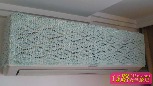 壁挂式空调罩的钩法图解|钩针花样图解 - 15路