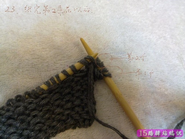 水纹花的织法图解,视频,围巾例子