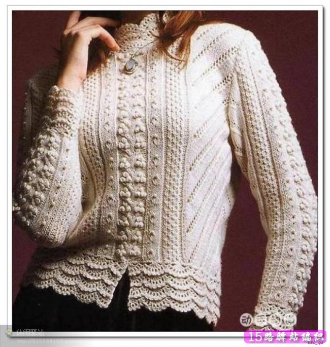 花式毛衣的织法图解 这款毛衣花样很丰富,而且一点都不乱,很好看,喜欢
