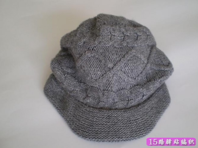 韩版女士毛线帽子的织法说明,编织款式图|棒针编织图解