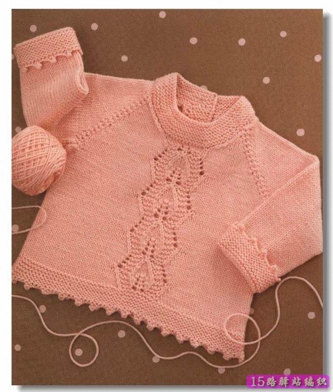 娥眉月编织儿童毛衣2岁女童套头衫的织法