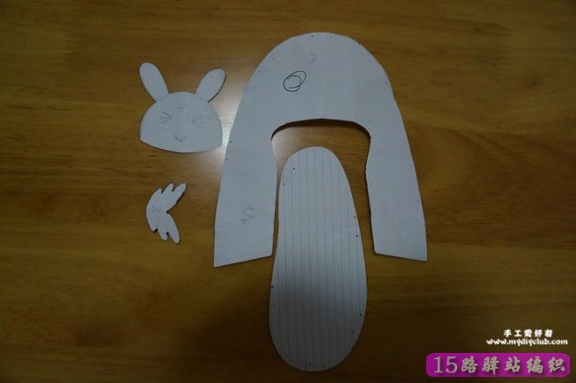 宝宝小兔子布鞋鞋样图纸|手工布艺作品教程