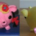 玩偶编织：毛线猪的编织教程！详细文字说明！