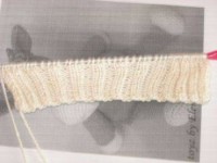 珍珠毛线地板袜的编织方法