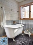 找到了一篇很漂亮的乡村风格浴室帖子，分享给大家