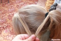 儿童简单盘发发型的扎法图片