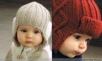 毛线编织的好看的宝宝护耳帽的织法图解