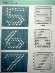 26个英文字母棒针镂空图案的织法图解